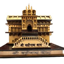 Badrinath Dham Model, Wooden Badrinath Temple, 3D Handcrafted Badrinath Mandir