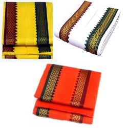 Handmade Pooja Gamcha, Cotton Gamcha, Pooja Towel, Pooja Gamcha Set