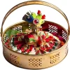 Brass Flower Basket, Handmade Flower Basket, Round Flower Basket, Pooja Dalia, Traditional Brass Flower Basket