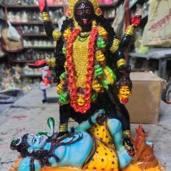 Kali Statue, Marble Dust Kali, 1 Foot Kali Idol, Indian Gods, Marble Dust Idols